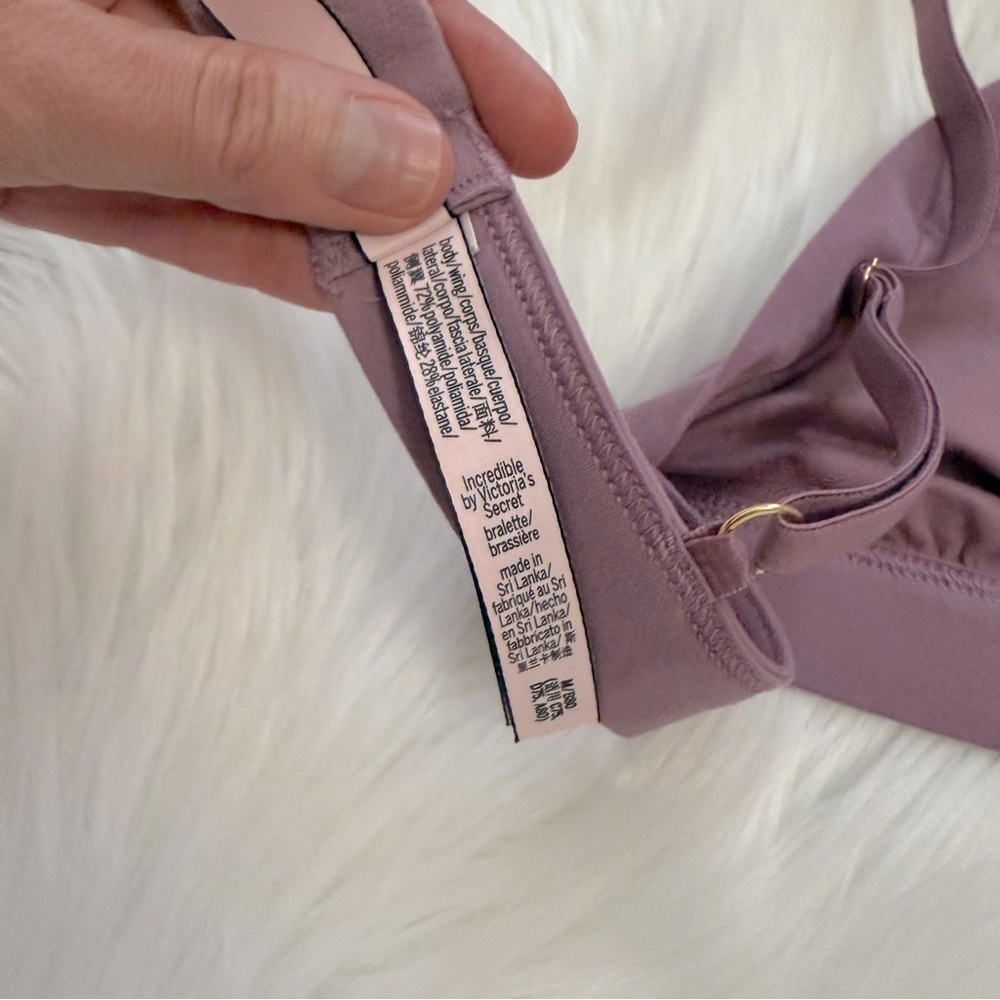 Victoria's Secret Incredible Purple Seamless Triangle Bralette Medium - Picture 6 of 6
